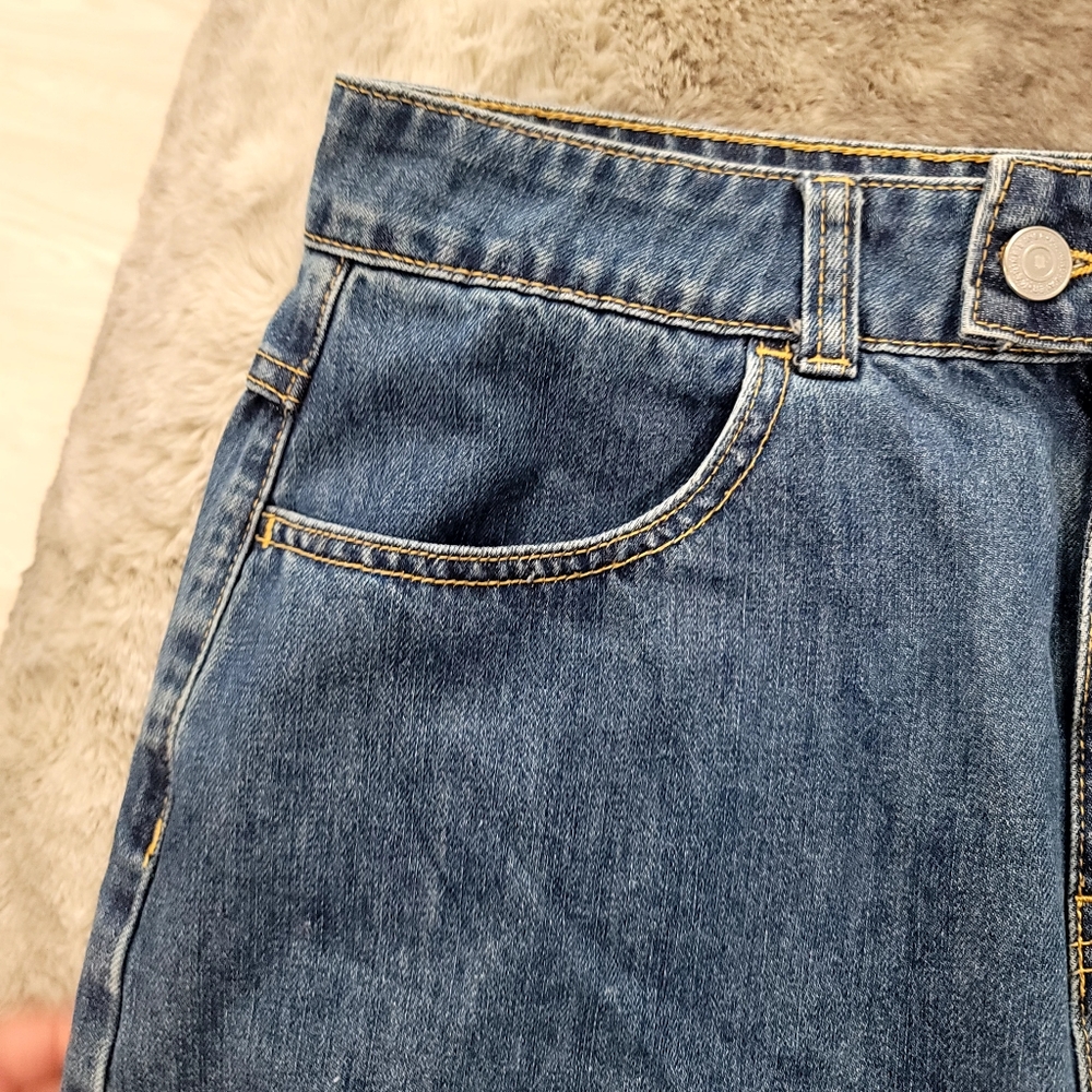 MARINE LAYER Denim Mini Skirt Size Large - Picture 7 of 12